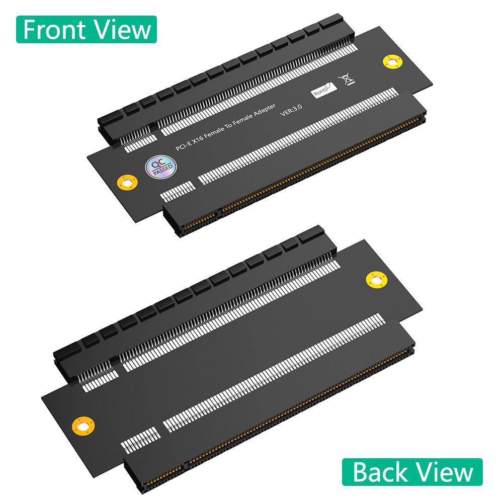PCI Express PCI-E 3.0 16X Female to X16 Female Extension Connector Card