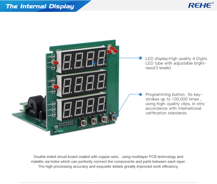 Hot sell digital three phase ampere voltage frequency with rs-485 modbus ammeter voltmeter