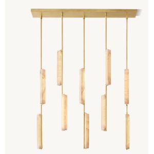 Buy cheap Modern Audubon Alabaster Linear Chandelier 54" for Island from wholesalers
