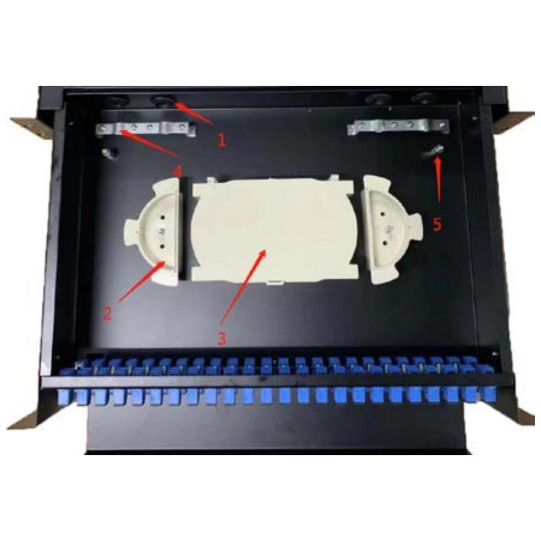 FTTH Drawer Type ODF 12 24 48 96 Fibre Optic Box for Simplified Fiber Termination