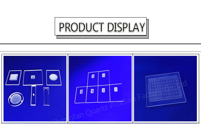 Strong Hardness High Melting Temperatures Optical Fused Quartz Glass Stable Physical And Chemical Properties