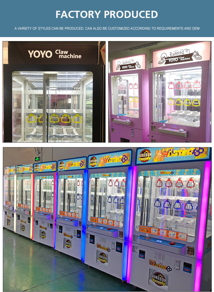 Golden Skill Crane Key Master Game Machine with Bill Acceptor Mini 9 Hole Shoes Vending