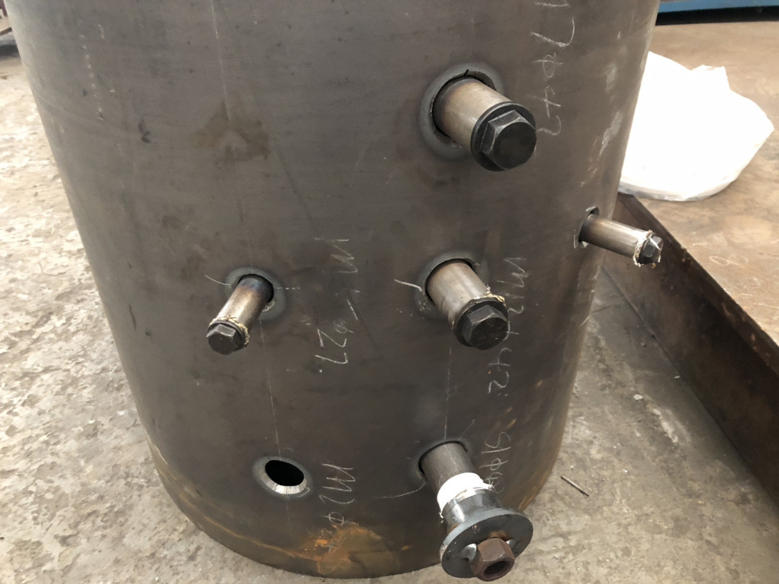 EAC Pressure Vessels Vertical Steel Customized 500 M3/Min 13 Bar