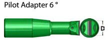 Green Rock Drilling Reaming Drill Bit Diameter 64mm - 127mm Pilot Adapter