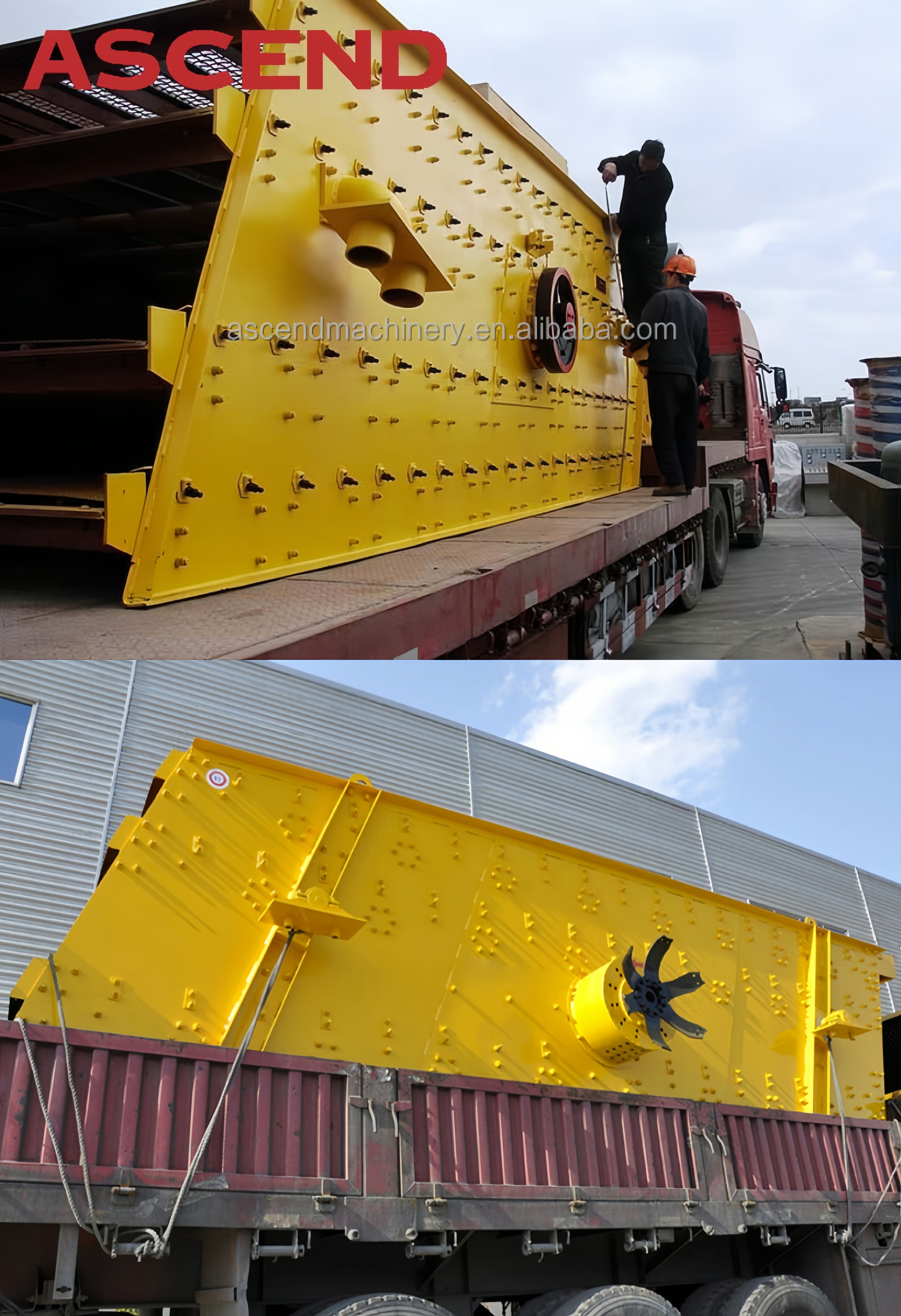 4YK1848 Sand Field Vibrating Screen Machine Diesel Power Sieving Plant
