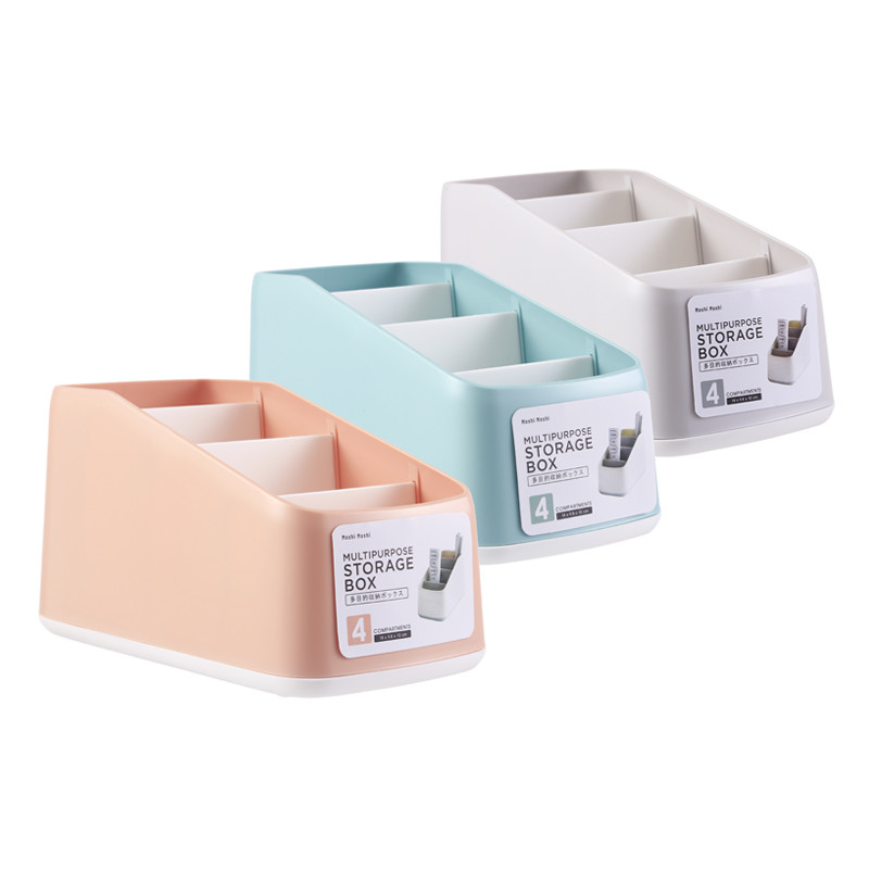 Ins Style Desktop Mini Trapezoidal Plastic Stationery Organiser For Student