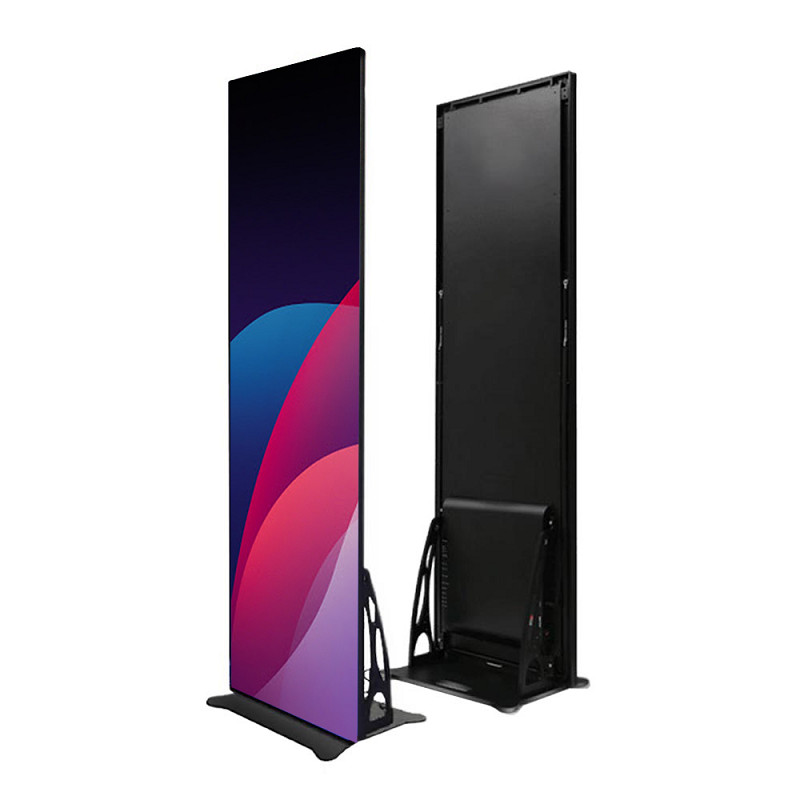 1R1G1B Color Configuration Aluminum LED Poster Display in 680x2000mm Size and Panel Material