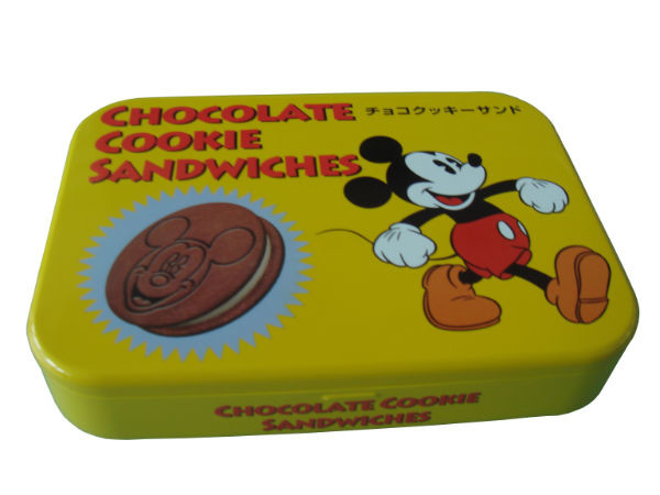 208g Biscuits Storage Tin Rectangular Cookies Tin Container