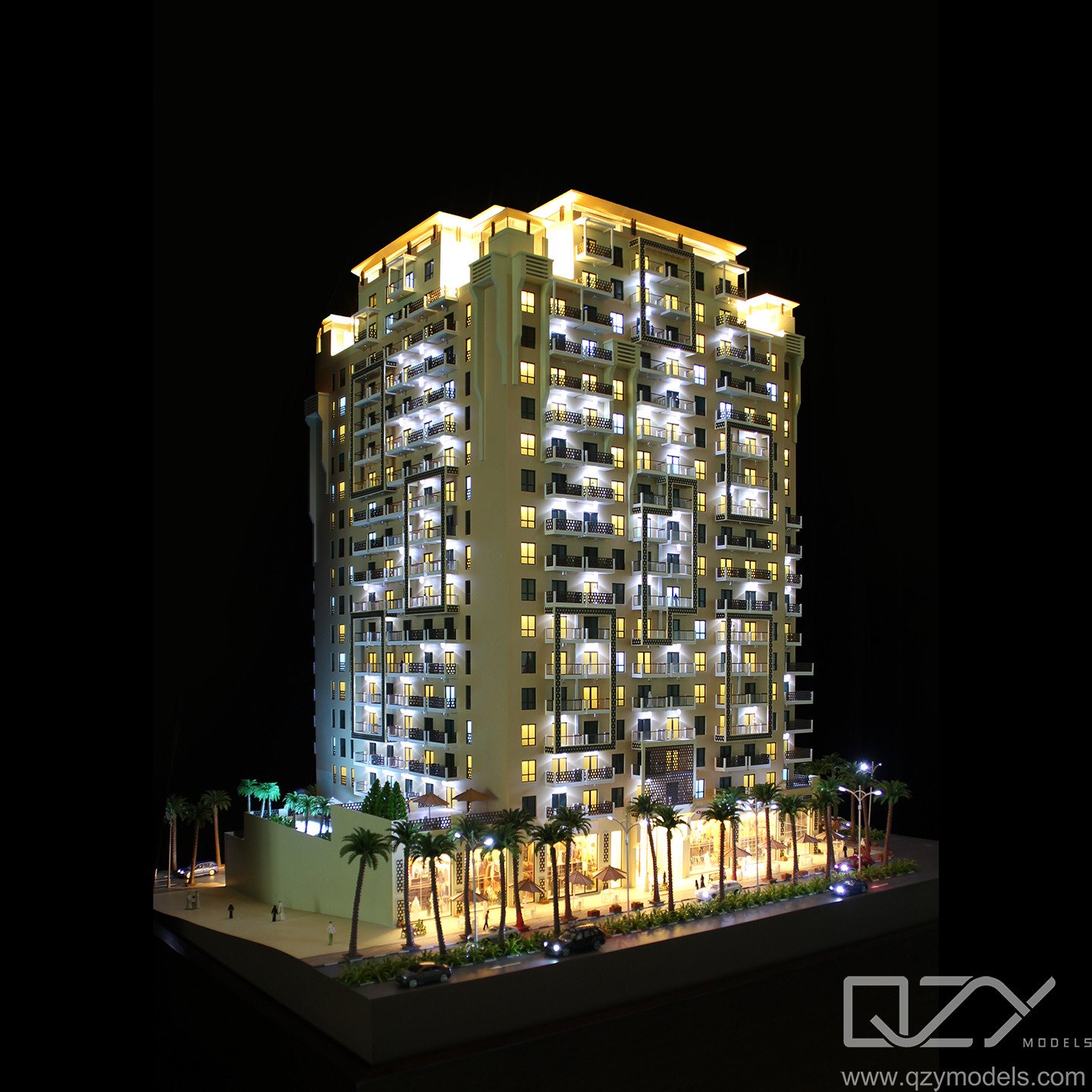 Tower Architectural Replicas Models Of Famous Buildings Dubai Radiant Star 1/75