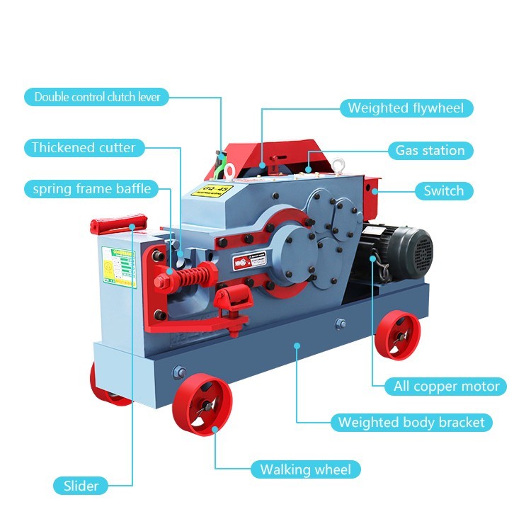 Gq42 Construction Reinforcement Bar Cutting Machine / Equipment Steel