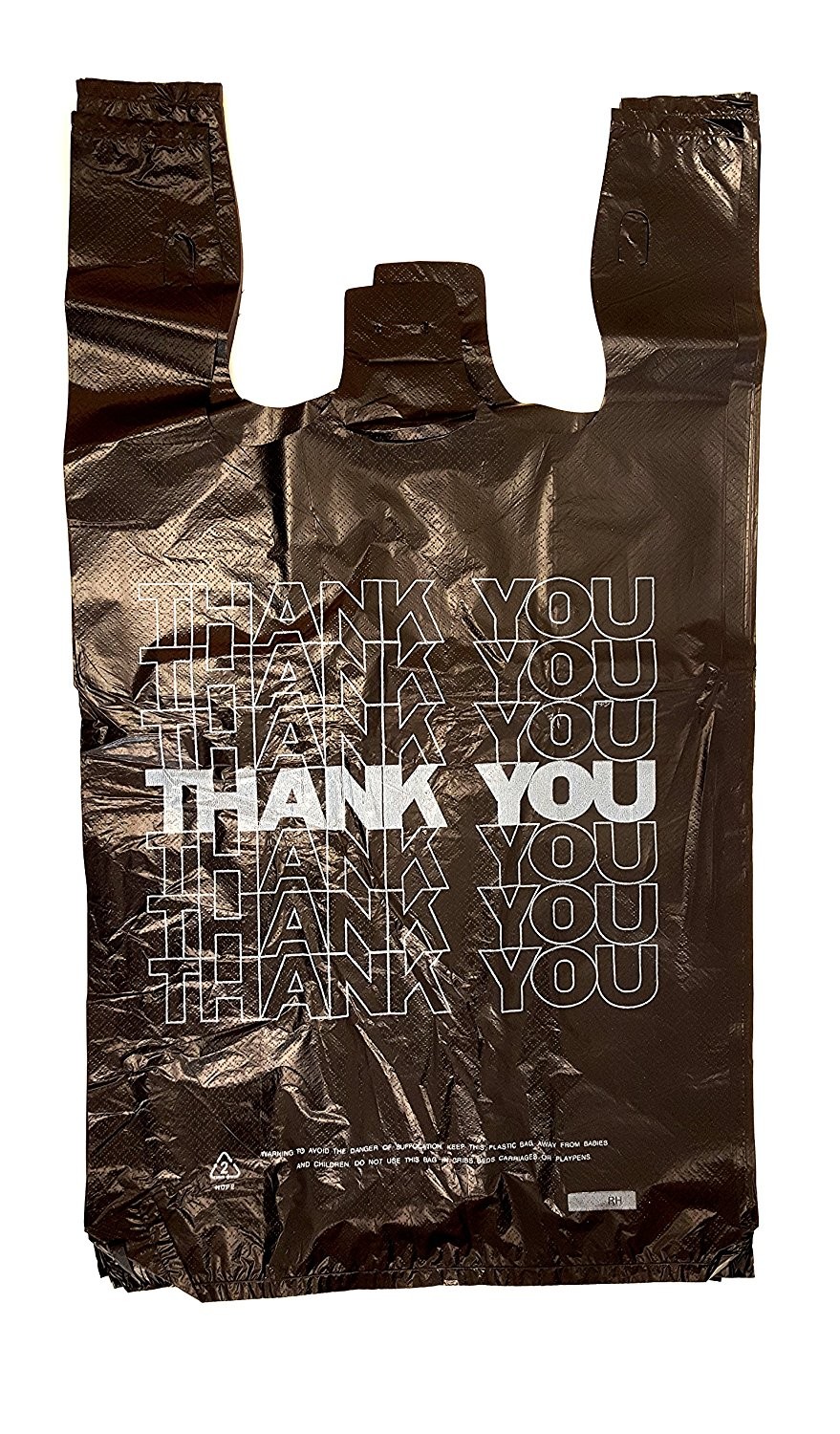 ECO-Friendly Plastic T Shirt Shopping Bags , White Colour With Printing , HDPE material