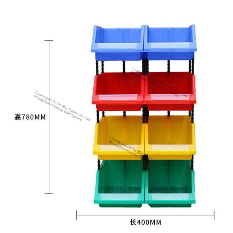 5Lbs 2kg Plastic Stacking Boxes Front Opening Storage Containers For Garage