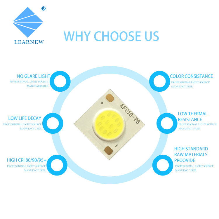 Spotlight Tracking Light LED COB Chips 1010 2700-6500K 6W 9W CRI 70 80 90 95