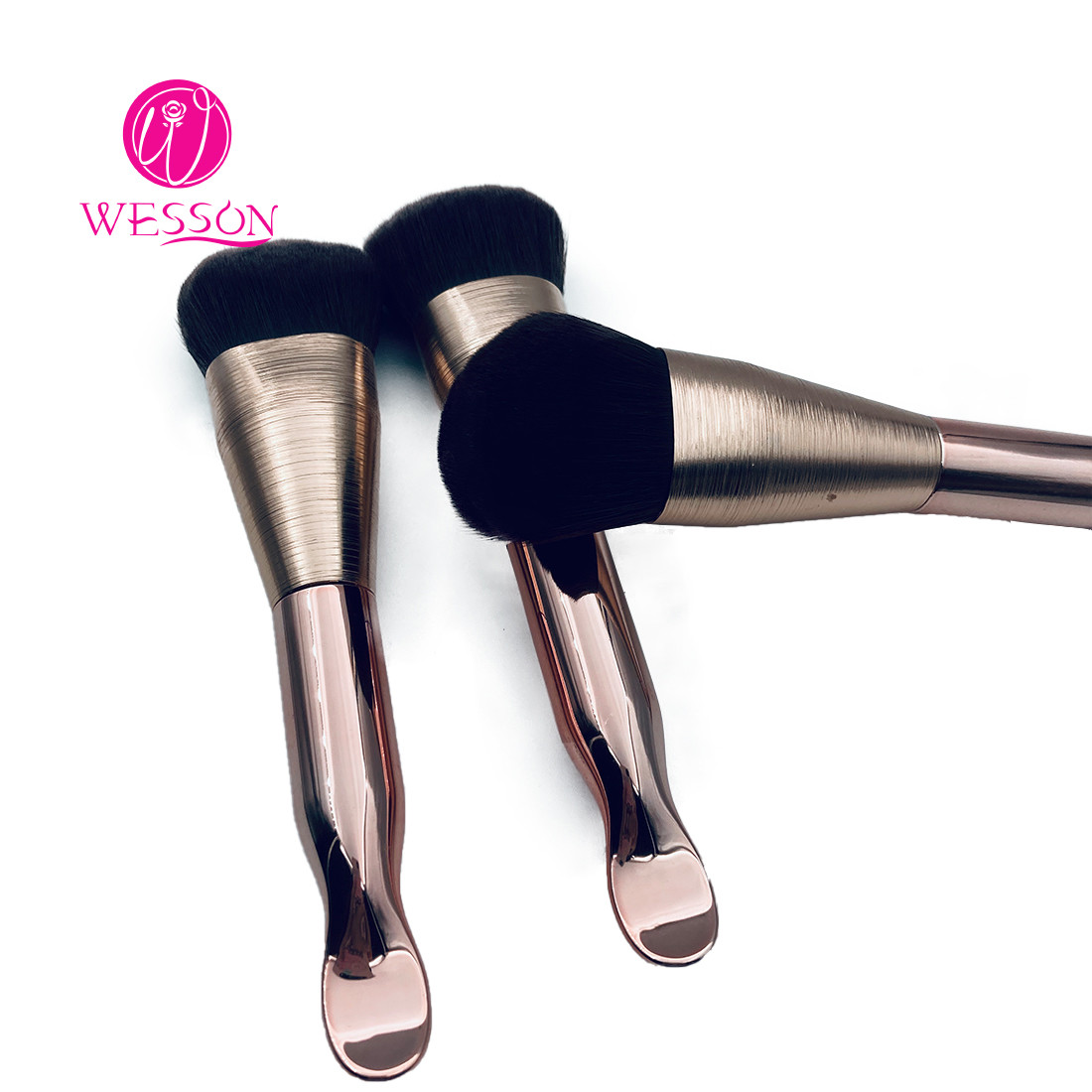 Portable Flexible Travel Blush Kabuki Foundation Brush