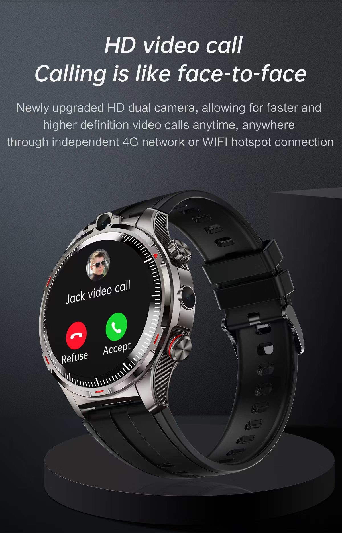 1.43 Inch Smartwatch LW12 1.43 Inch Android Smartwatch With Camera And Sim Card