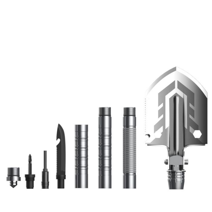 Alluminum Alloy Multifunctional Outdoor Shovel , Multifunctional Engineering Shovel