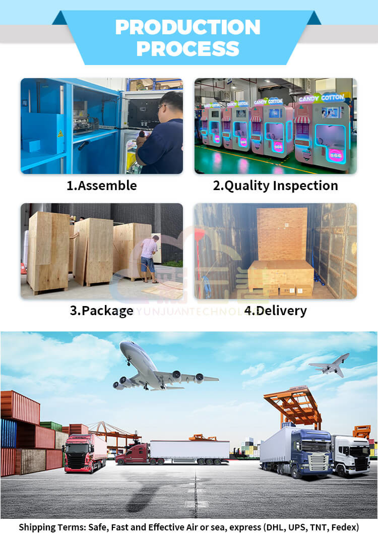 CT580mini Cotton Candy Vending Machine Automated For Indoor / Outdoor