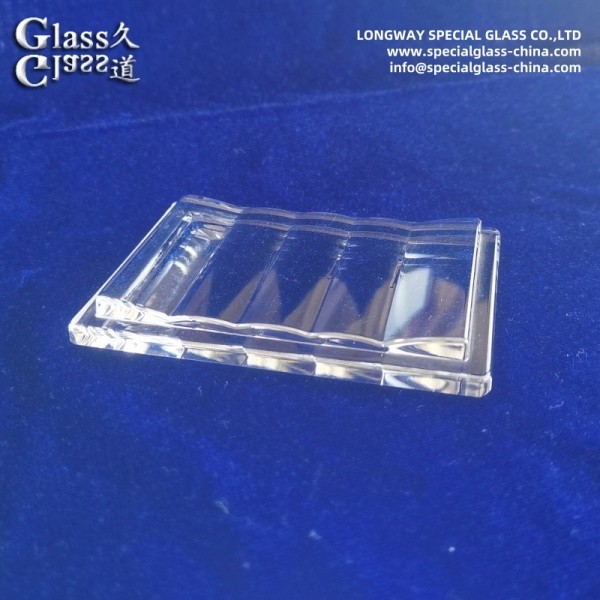 Optically Clear Textured Pyrex Led Cover Lens For Clear Led Lighting Output