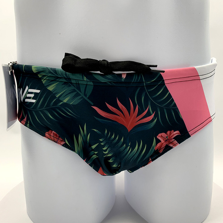 Dry Fit Lycra Stretch Mens Bikini Swimwear Underwear Briefs Silk Screen Printing