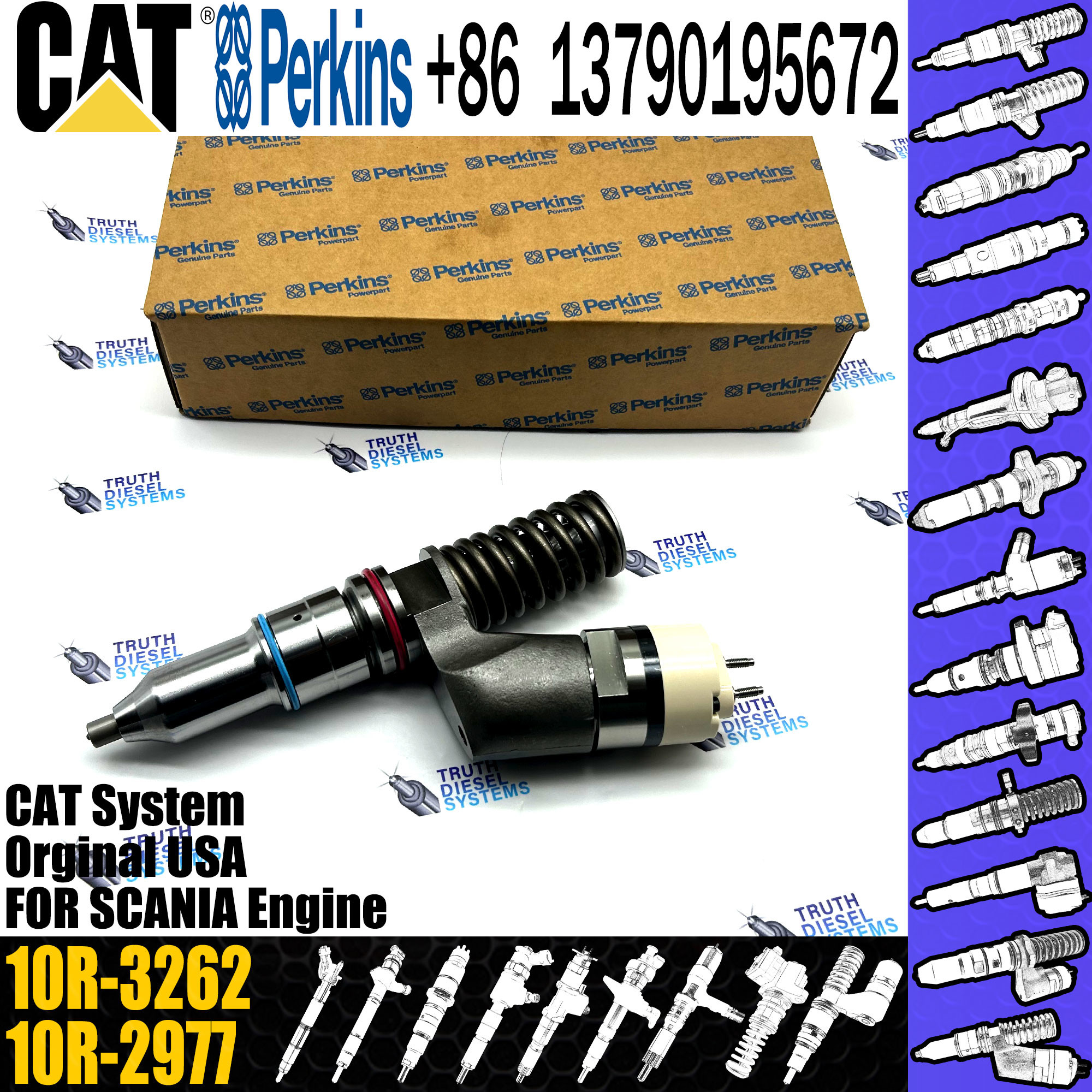 injector assembly injector 249-0712 249-0705 249-0708 249-0713 10R-3262 for C11 C13 engine