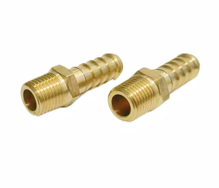 3/8" Barb X 3/8" NPT Male Brass Hose Barb Fittings CNC