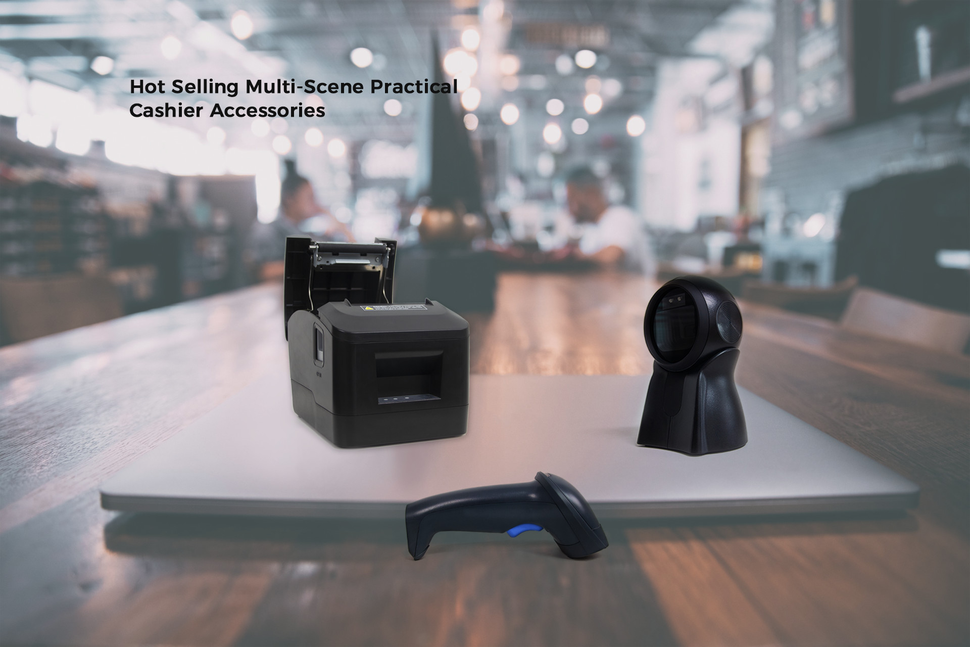 260mm/s 3 Inch Thermal Bluetooth Printer , 100KM Wifi Thermal Receipt Printer for Restaurant