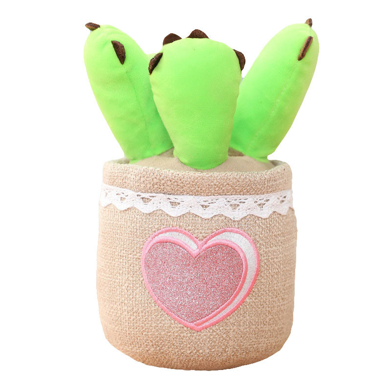 Short Plush Simulation Potted Flower Stuffed Toys ISO9001 For Home Decor