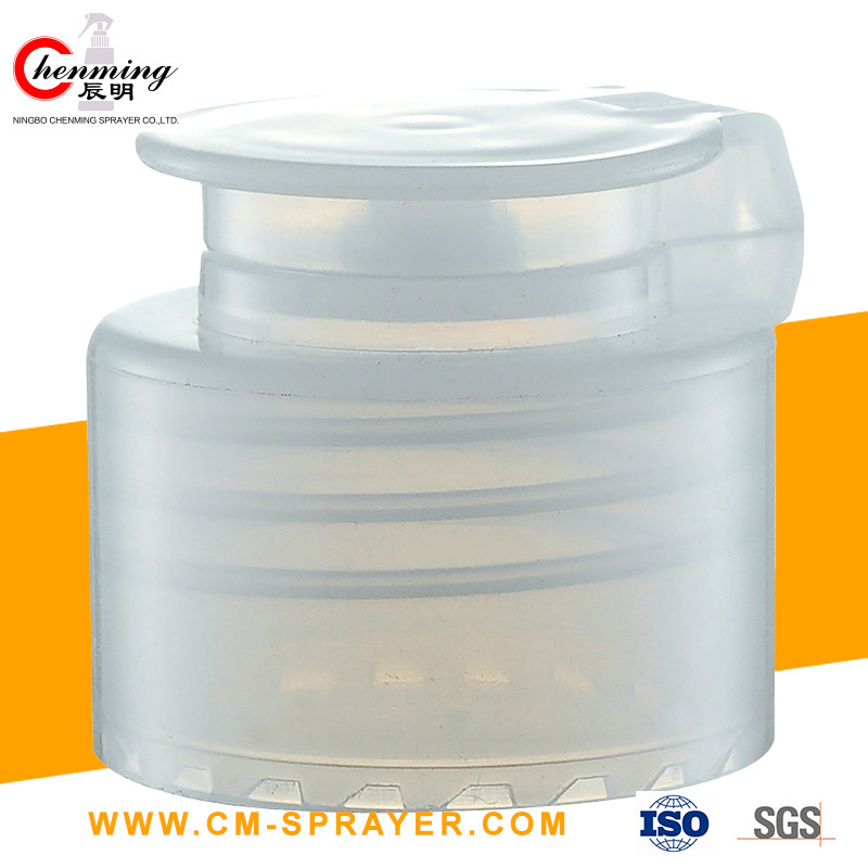 24-410 White Pp Plastic Ribbed Flip Top Caps For Toothpaste Tubes