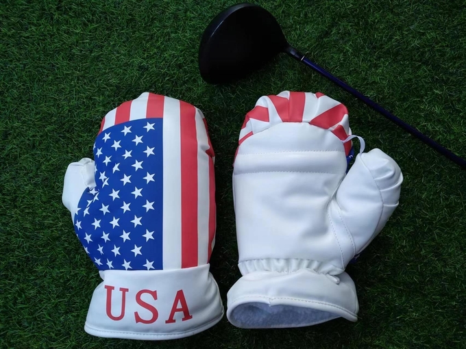 golf head cover, USA cover , Golf headcover , usa golf boxing glove cover , USA head cover