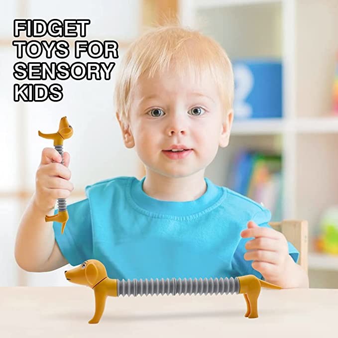 Decompression ABS Material Dog Fidget Toys For Kids Soft Ring