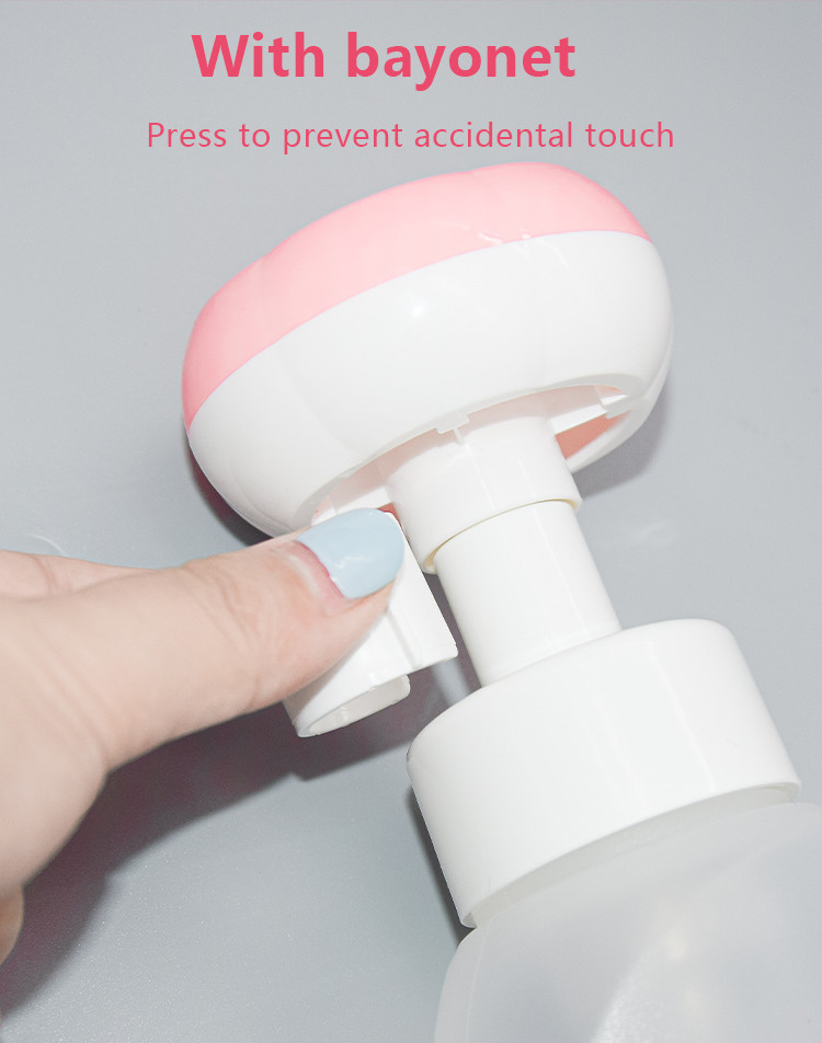 300ml Petal Flower Type Childrens Soft Touch Plastic Bottle For Liquid Soap Hand Sanitizer