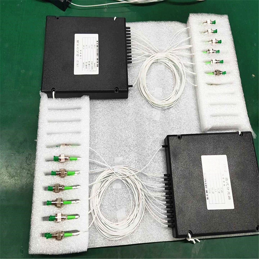 Factory Price SC LC FC ST SC/APC LC/APC Connector Mini Module Steel Tube Type 2 way Fiber Optical Splitter