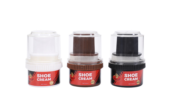Cream Shoe Polish With Applicator Brush 2 In 1 Efficient Shoe Polish Convenient Long Lasting Shine ODM OEM