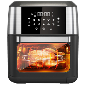 7L 12L 24L Stainless Steel Digital Air Fryer Steam Function Air Toaster Oven No Oil
