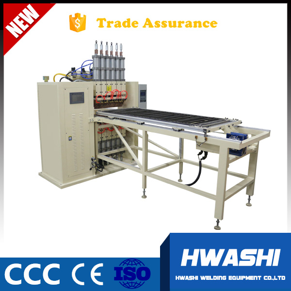HwashiAutomatic Wire Mesh Spot  Welding Machine with Wire Loading Lopper 