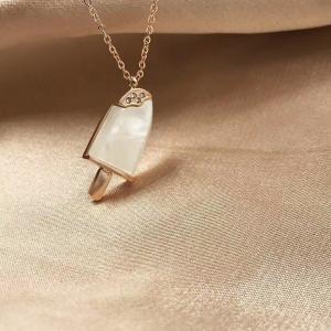 Buy cheap 3D Fashion Stainless Steel Jewelry Ice Cream Cone Pendant Necklace product