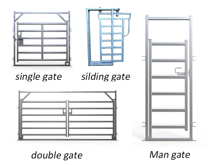 Metal Sqaure Pipe 1.5x2.1m Heavy Duty Cattle Panel For Farm