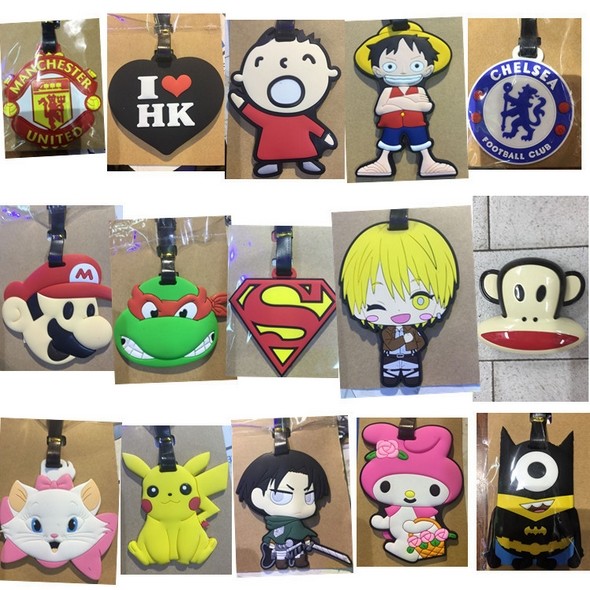 Travel Goods Silicone Custom Rubber Luggage Tag Wholesale