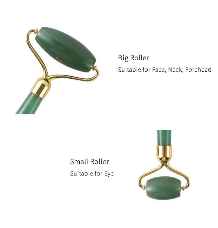 Blood Circulation Neck Forehead Jade Massage Roller