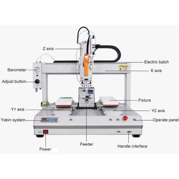 Full Automatic Screw Locking Machine Double-Station With Double-Head Blow Type