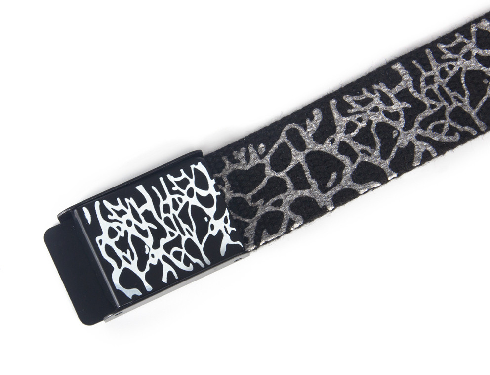Totem Cotton Webbing Belts Burst Crack Unisex Canvas Belt Graffiti
