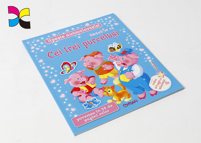 Design Custom Paperback Book Printing with Powdered Gold Glossy Artpaper For Kid