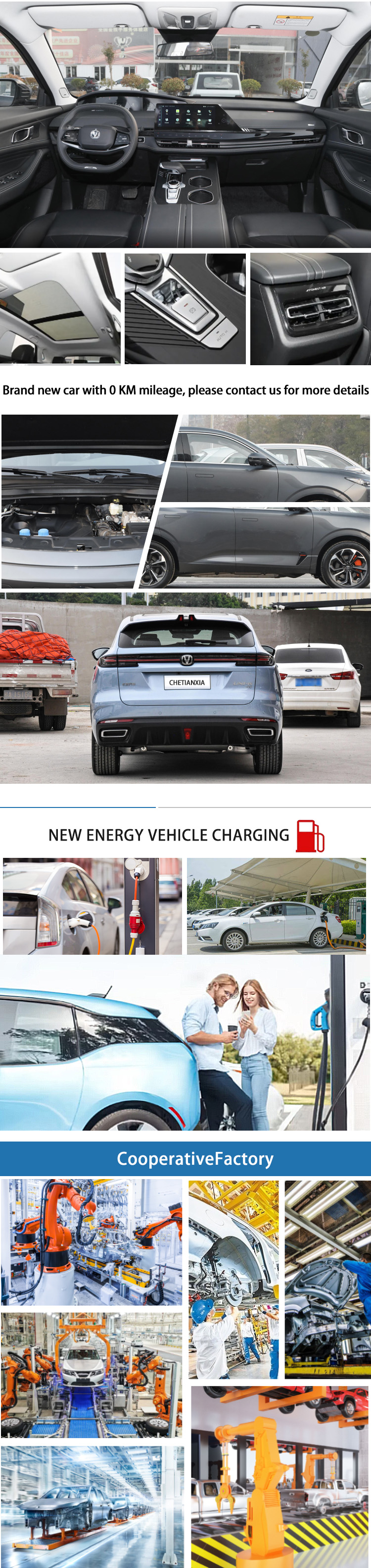 New Energy Midsize Used Cars 4 Wheel 100% Electric SUV Vehicles