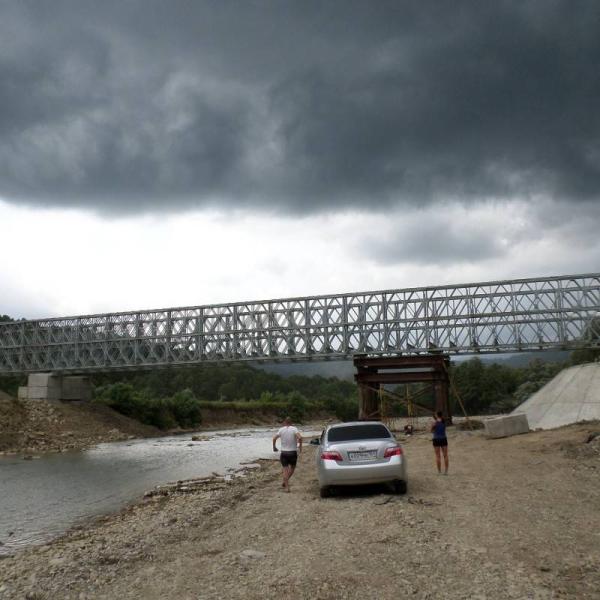 Simple Truss Modular Steel Bridge Prefabricated Galvanized Surface