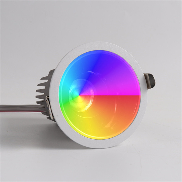RGBW Light Source 20W LED Circular Embedded Spotlight for Indoor Lighting