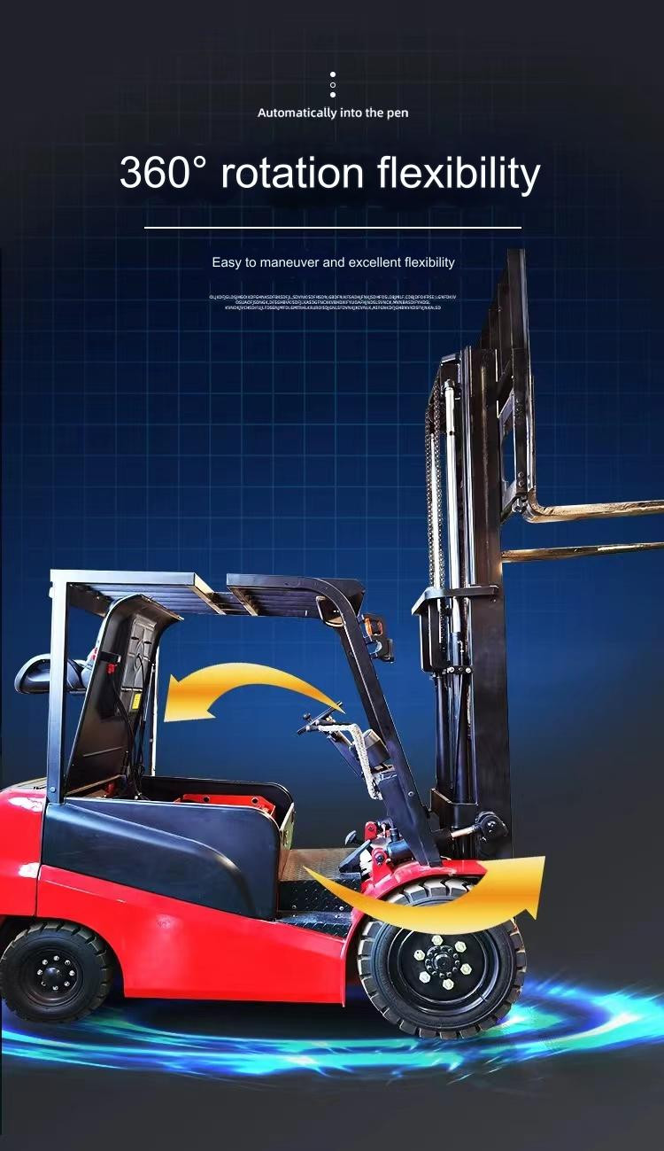 2 Ton Electric Forklift with Solid Tires and AC Controller for Versatile Applications