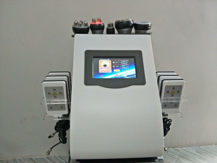 6 In 1 RF Lipolaser 80k Cavitation Weight Loss Rf 80k Cavitation Ultrasound Slimming Machine
