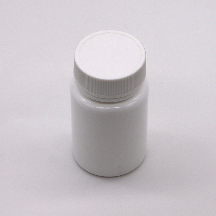 45ML Capacity HDPE Plastic Bottle with Screw Cap and Custom Label Printing Service