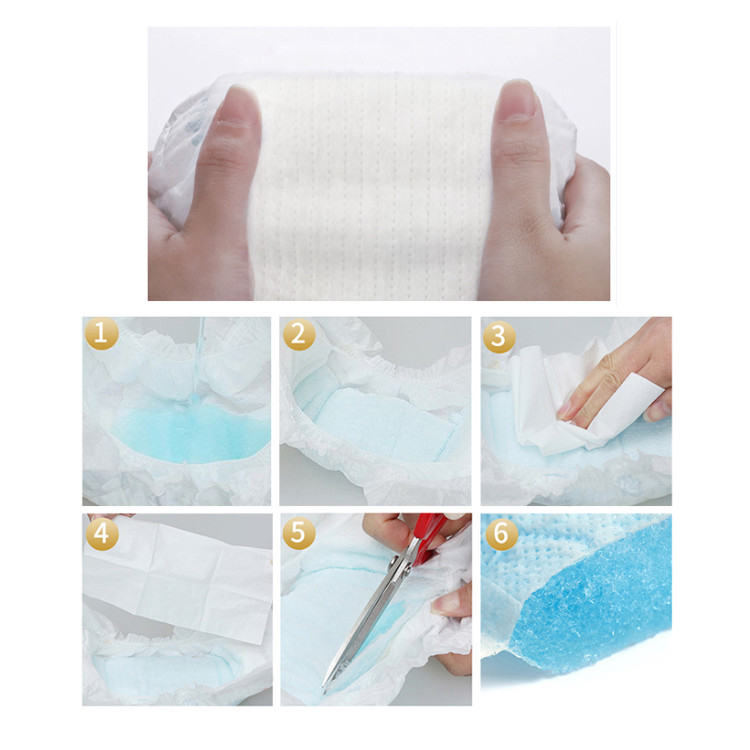 Magic Tape Disposable Baby Diaper Clothlike Backsheet With Big Elastic Waistband