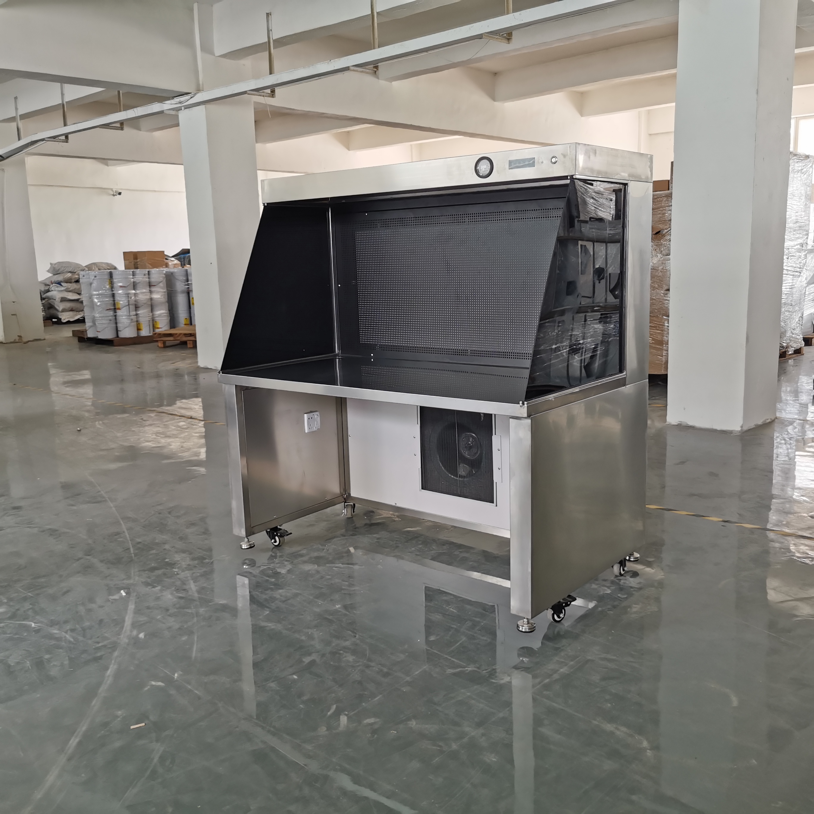 SS 304 Benchtop Laminar Airflow Cabinet Clean Bench Cold Rolled Steel 220V 50Hz